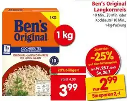 Interspar Ben's Original Langkornreis Angebot