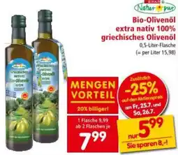 Interspar Bio-Olivenöl extra nativ 100% griechisches Olivenöl Angebot