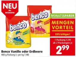Interspar Benco Vanille oder Erdbeere Angebot
