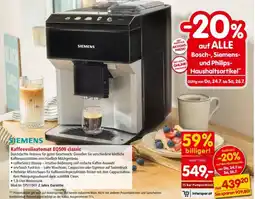 Interspar SIEMENS Kaffeevollautomat EQ500 classic Angebot