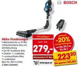 Interspar Akku-Staubsauger Angebot