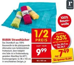 Interspar RUBIN Strandtücher Angebot