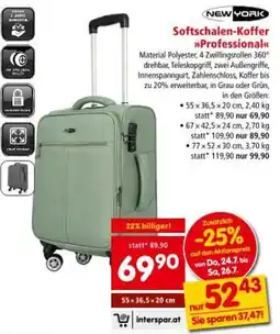 Interspar Softschalen-Koffer >>Professional Angebot