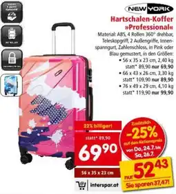 Interspar NEW YORK Hartschalen-Koffer »Professional Angebot