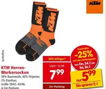 Interspar KTM Herren Workersocken Angebot