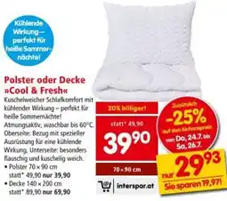 Interspar Polster oder Decke Cool & Fresh Angebot