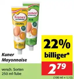Nah&Frisch Kuner Mayonnaise Angebot