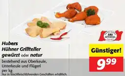Nah&Frisch Hubers Hühner Grillteller gewürzt oder natur Angebot