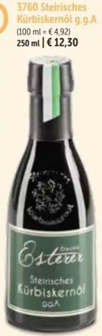 Bofrost Steirisches Kürbiskernöl g.g.A Angebot