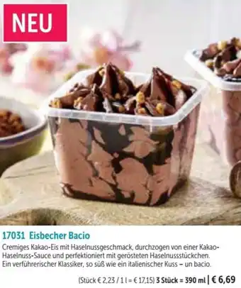 Bofrost Eisbecher Bacio Angebot