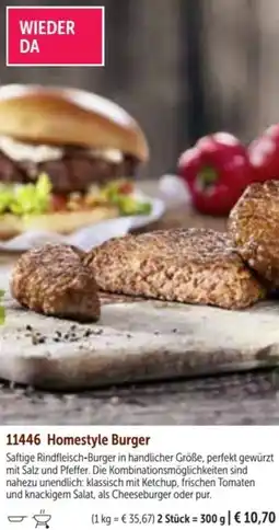 Bofrost Homestyle Burger Angebot