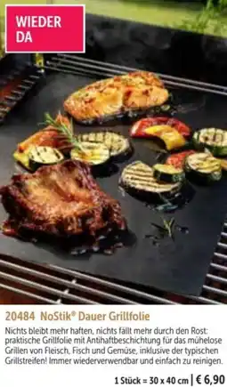 Bofrost NoStikⓇ Dauer Grillfolie Angebot