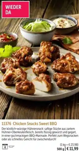 Bofrost Chicken Snacks Sweet BBQ Angebot