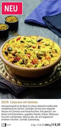 Bofrost Couscous mit Gemüse Angebot