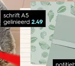 HEMA schrift A5 gelinieerd Angebot