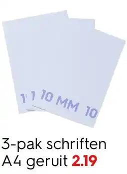 HEMA 3-pak schriften A4 geruit Angebot