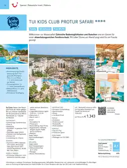 TUI Tui kids club protur safari Angebot