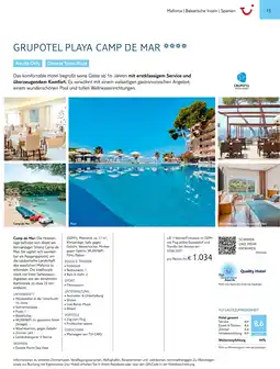 TUI Grupotel playa camp de mar Angebot