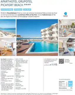 TUI Aparthotel grupotel picafort beach Angebot