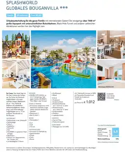 TUI Splashworld globales bouganvilla Angebot