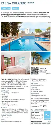 TUI Pabisa orlando Angebot