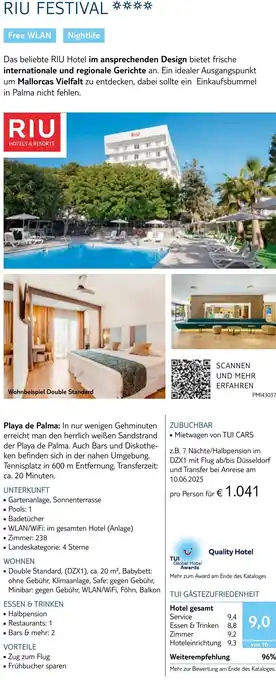 TUI Riu festival Angebot