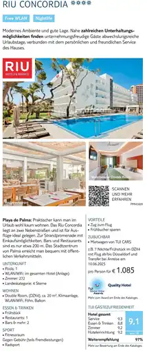 TUI RIU CONCORDIA Angebot