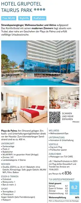 TUI Hotel grupotel taurus park Angebot