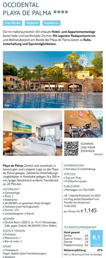 TUI Occidental playa de palma Angebot