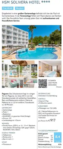 TUI Hsm solivera hotel Angebot