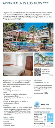TUI Appartements los tilos Angebot