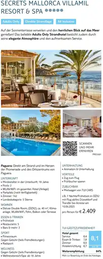 TUI Secrets mallorca villamil resort & spa Angebot