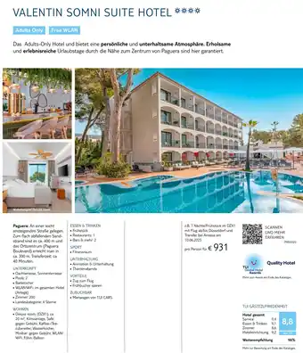 TUI Valentin somni suite hotel Angebot
