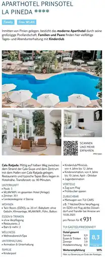TUI Aparthotel prinsotel la pineda Angebot