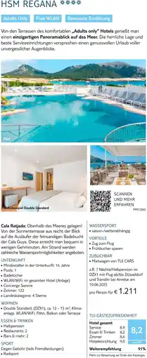 TUI Hsm regana Angebot