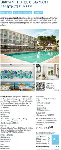 TUI Diamant hotel & diamant aparthotel Angebot