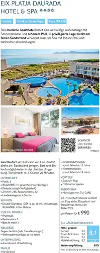 TUI Eix platja daurada hotel & spa Angebot