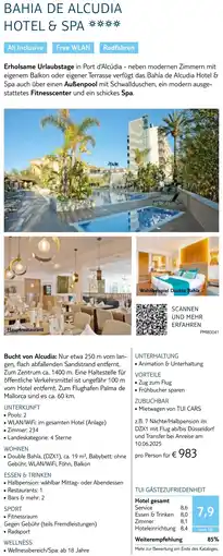 TUI Bahia de alcudia hotel & spa Angebot