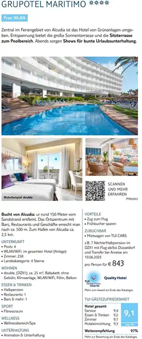 TUI Grupotel maritimo Angebot
