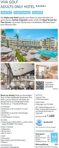 TUI Viva golf adults only hotel Angebot