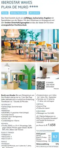 TUI Iberostar waves playa de muro Angebot