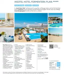 TUI Insotel hotel formentera playa Angebot