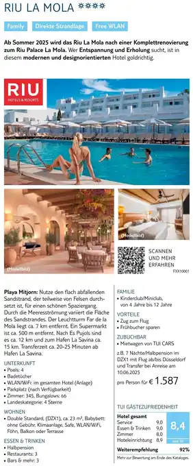 TUI Riu la mola Angebot