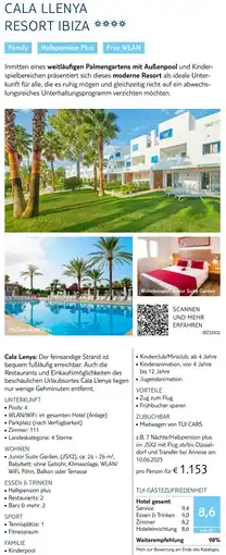 TUI Cala llenya resort ibiza Angebot