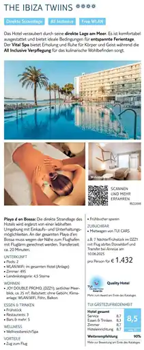 TUI The ibiza twiins Angebot