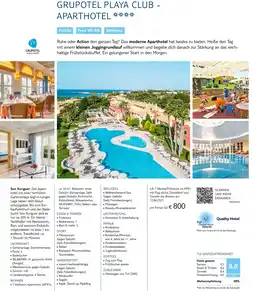 TUI Grupotel playa club - aparthotel Angebot