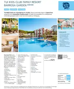 TUI Tui kids club family resort barrosa garden Angebot