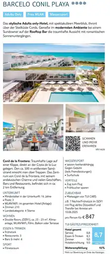 TUI Barcelo conil playa Angebot