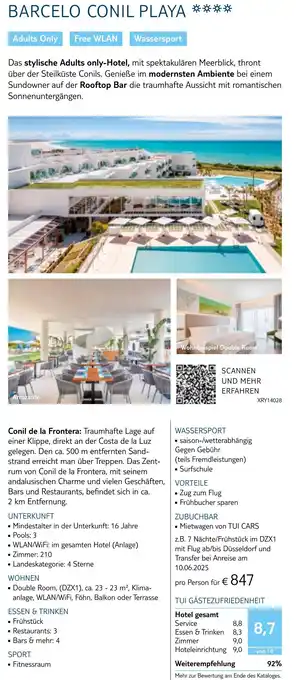 TUI Barcelo conil playa Angebot