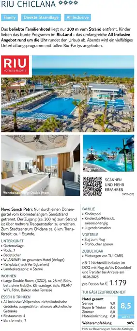 TUI Riu chiclana Angebot